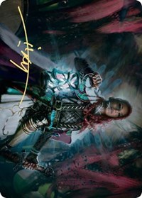 Tergrid, God of Fright Art Card (Gold-Stamped Signature), Art Series: Kaldheim