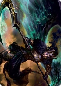 Vengeful Reaper Art Card (Gold-Stamped Signature), Art Series: Kaldheim