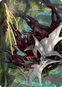 Vorinclex, Monstrous Raider Art Card (54/81) (Gold-Stamped Signature), Art Series: Kaldheim