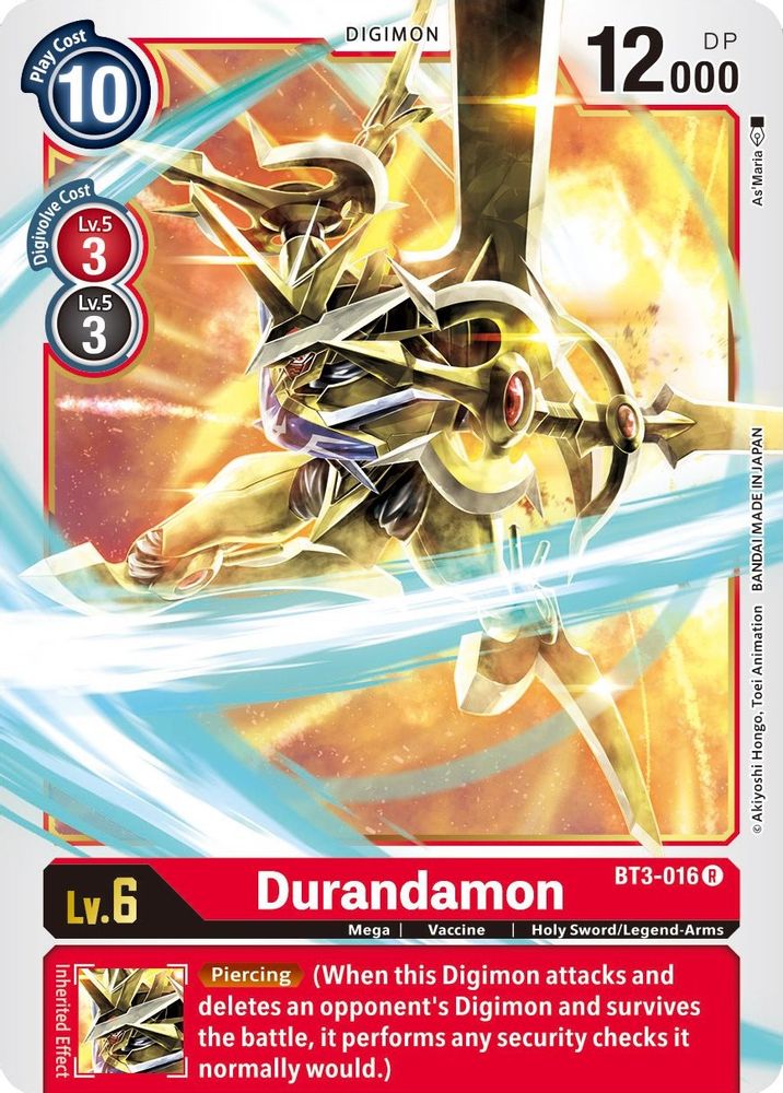 Durandamon, Standard, front