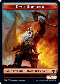 Dwarf Berserker // Koma's Coil Double-Sided Token, Kaldheim