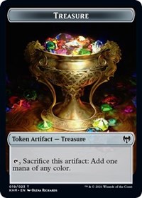 Treasure // Zombie Berserker Double-Sided Token, Kaldheim