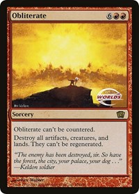 Obliterate (World Championship 2003), Oversize Cards