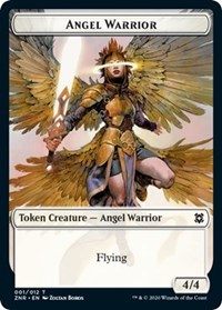 Angel Warrior // Shark Double-Sided Token (Challenger 2021), Unique and Miscellaneous Promos