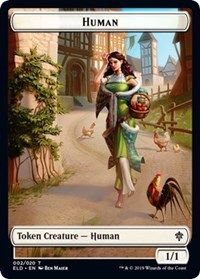 Human // Beast Double-Sided Token (Challenger 2021), Unique and Miscellaneous Promos