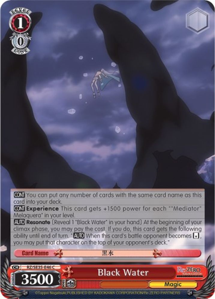 Black Water (Parallel Foil), Standard, front