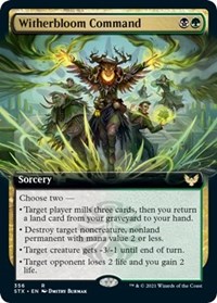 Witherbloom Command (Extended Art), Strixhaven: School of Mages