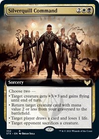 Silverquill Command (Extended Art), Strixhaven: School of Mages