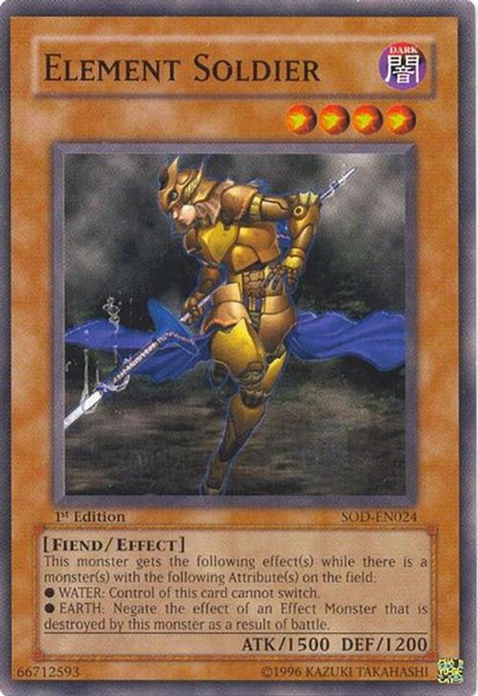 Element Soldier, 1st-edition, front