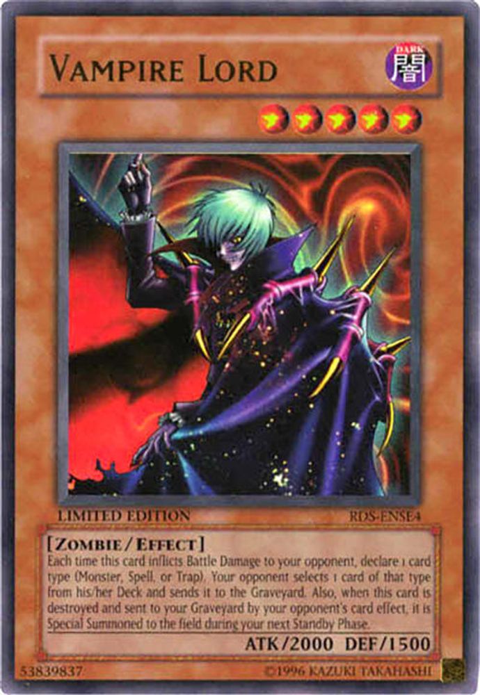 Vampire Lord, Limited, front