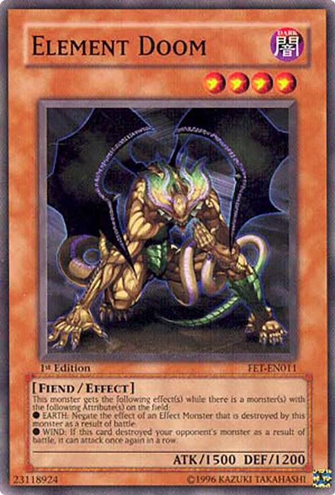 Element Doom, 1st-edition, front