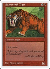 Sabretooth Tiger, Fifth Edition