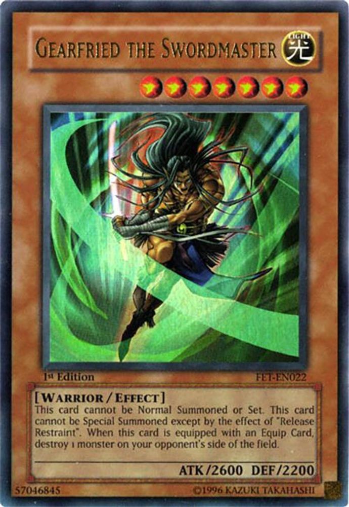 Gearfried the Swordmaster, 1st-edition, front