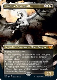 Shadrix Silverquill (Borderless), Strixhaven: School of Mages