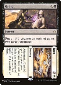 Grind // Dust, The List Reprints