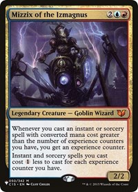 Mizzix of the Izmagnus, The List Reprints