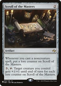 Scroll of the Masters, The List Reprints