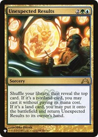 Unexpected Results, The List Reprints