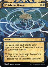 Whirlwind Denial (Foil Etched), Strixhaven: Mystical Archive