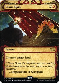 Stone Rain (Foil Etched), Strixhaven: Mystical Archive