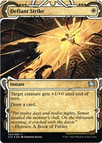 Defiant Strike (Foil Etched), Strixhaven: Mystical Archive