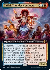 Zaffai, Thunder Conductor (Extended Art), Commander 2021