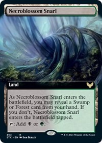 Necroblossom Snarl (Extended Art), Strixhaven: School of Mages