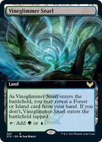 Vineglimmer Snarl (Extended Art), Strixhaven: School of Mages