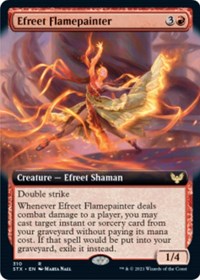 Efreet Flamepainter (Extended Art), Strixhaven: School of Mages