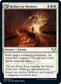 Reduce to Memory, Strixhaven: School of Mages