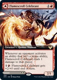 Flamescroll Celebrant (Extended Art), Strixhaven: School of Mages
