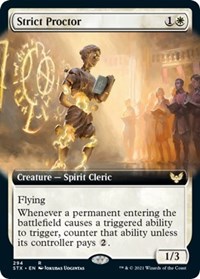 Strict Proctor (Extended Art), Strixhaven: School of Mages