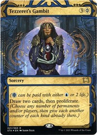 Tezzeret's Gambit (Foil Etched), Strixhaven: Mystical Archive