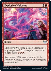 Explosive Welcome, Strixhaven: School of Mages