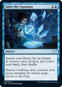 Solve the Equation, Strixhaven: School of Mages