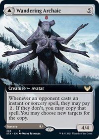 Wandering Archaic (Extended Art), Strixhaven: School of Mages