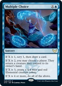 Multiple Choice, Strixhaven: School of Mages