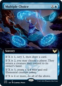 Multiple Choice (Extended Art), Strixhaven: School of Mages