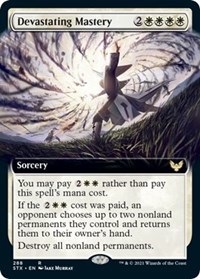 Devastating Mastery (Extended Art), Strixhaven: School of Mages
