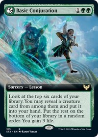 Basic Conjuration (Extended Art), Strixhaven: School of Mages