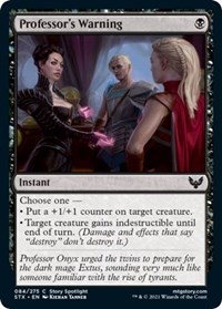 Professor's Warning, Strixhaven: School of Mages