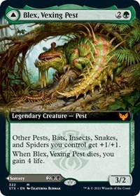 Blex, Vexing Pest (Extended Art), Strixhaven: School of Mages