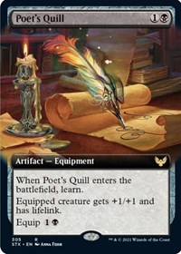 Poet's Quill (Extended Art), Strixhaven: School of Mages