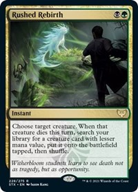 Rushed Rebirth, Strixhaven: School of Mages