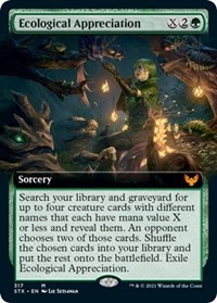 Ecological Appreciation (Extended Art), Strixhaven: School of Mages
