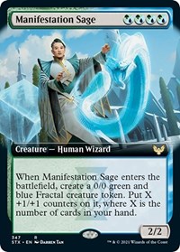 Manifestation Sage (Extended Art), Strixhaven: School of Mages