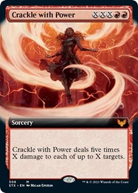 Crackle with Power (Extended Art), Strixhaven: School of Mages
