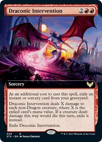 Draconic Intervention (Extended Art), Strixhaven: School of Mages