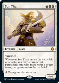 Sun Titan, Commander 2021