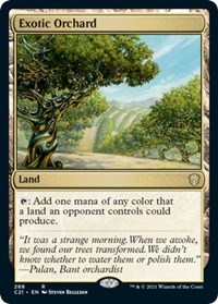 Exotic Orchard, Commander 2021